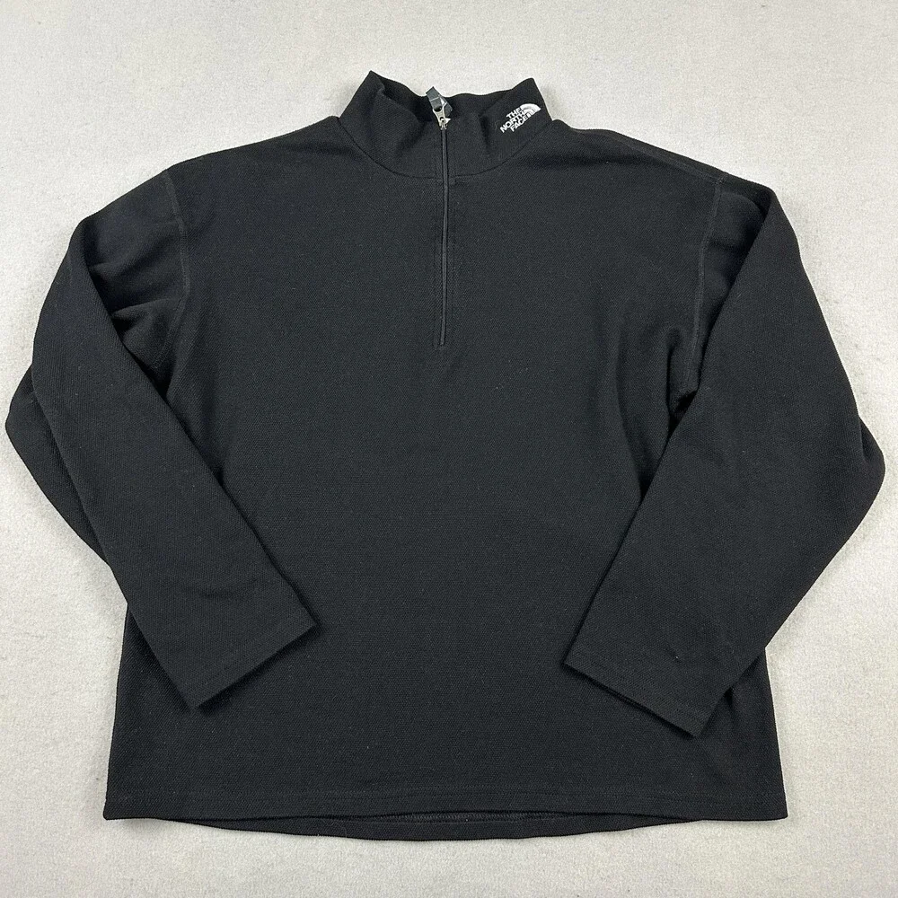 The North Face Sweater Men Medium Black Flight Series 1/4 Zip Running Top M